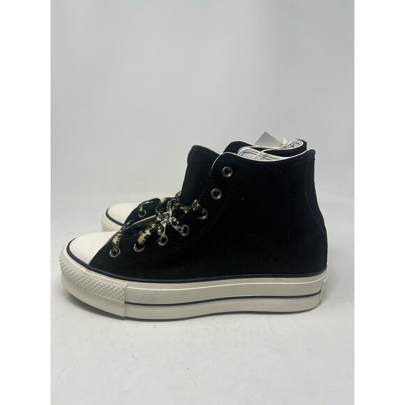 Converse Chuck 70 Suede Black With Camo Laces Size 7.5 M 9.5 W‎ А02053C